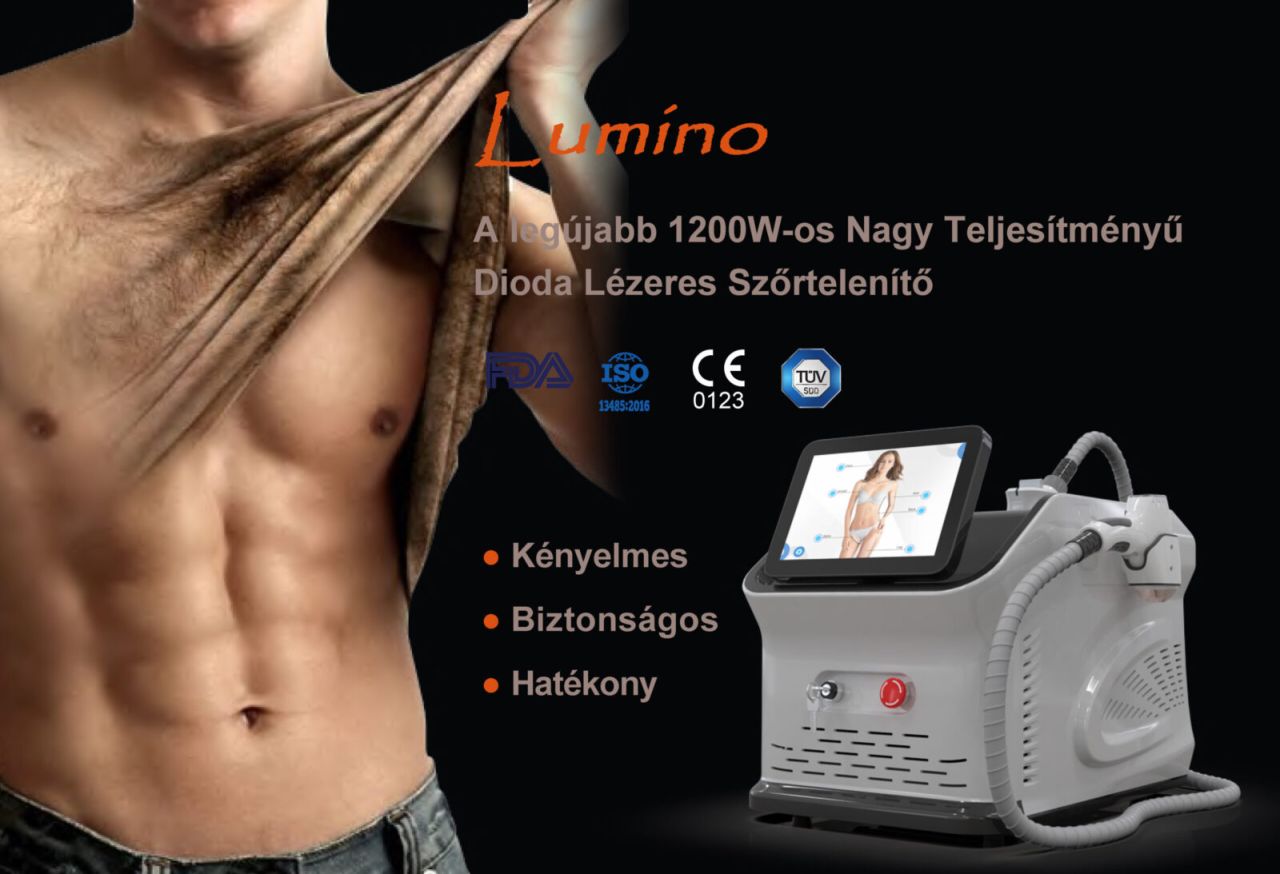 Lumino 1200-Dióda Lézer Szőrtelenítő kozmetikai gép Lumino 1200-Dióda Lézer Szőrtelenítő kozmetikai gép